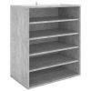 Botník betonově šedý 60 x 35 x 70 cm kompozitní dřevo 808940