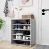 Botník betonově šedý 60 x 35 x 70 cm kompozitní dřevo 808940