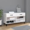 Botník bílý 102 x 35 x 55 cm kompozitní dřevo 812825