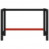 Kovový rám pracovního stolu 120 x 57 x 79 cm černá a červená 147928