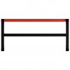 Kovový rám pracovního stolu 120 x 57 x 79 cm černá a červená 147928