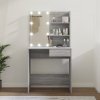 Toaletní stolek s LED šedý sonoma 74,5 x 40 x 141 cm 820482