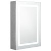 LED koupelnová skříňka se zrcadlem betonově šedá 50x13x70 cm 326488