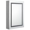 LED koupelnová skříňka se zrcadlem betonově šedá 50x13x70 cm 326488