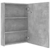 LED koupelnová skříňka se zrcadlem betonově šedá 50x13x70 cm 326488