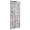 Závěs proti hmyzu hnědý a béžový 90 x 220 cm Chenille 284277
