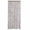 Závěs proti hmyzu hnědý a béžový 90 x 220 cm Chenille 284277