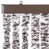 Závěs proti hmyzu hnědý a béžový 90 x 220 cm Chenille 284277