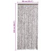 Závěs proti hmyzu hnědý a béžový 90 x 220 cm Chenille 284277