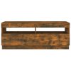 TV skříňka s LED osvětlením kouřový dub 100 x 35 x 40 cm 815720