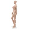 Dámská figurína se skleněnou základnou béžová 180 cm 142930