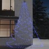 Nástěnný stromek s kovovým hákem 720 LED diod modrý 5 m 328646
