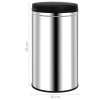 Odpadkový koš s automatickým senzorem 60 l nerezová ocel 322695