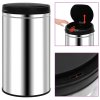 Odpadkový koš s automatickým senzorem 60 l nerezová ocel 322695