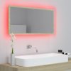 LED koupelnové zrcadlo dub sonoma 90 x 8,5 x 37 cm akrylové 804935