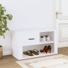 Botník bílý 80x35x45 cm kompozitní dřevo 816752