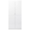 Šatní skříň bílá s vysokým leskem 80x52x180 cm kompozitní dřevo 800627