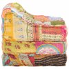 Modulární pouf patchwork textil 287712