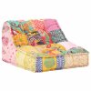 Modulární pouf patchwork textil 287712