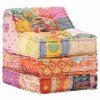 Modulární pouf patchwork textil 287712