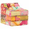 Modulární pouf patchwork textil 287712