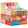 Modulární pouf patchwork textil 287712