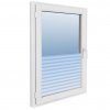 Okenní fólie matná pruhovaný design 0,9x20 m PVC 142790