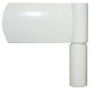 Vchodové dveře bílé 100 x 210 cm hliník a PVC 3157066
