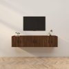 Nástěnné TV skříňky 3 ks hnědý dub 57 x 34,5 x 40 cm 3188349