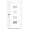 Vchodové dveře bílé 100 x 200 cm hliník a PVC 3157062