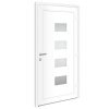 Vchodové dveře bílé 100 x 200 cm hliník a PVC 3157062
