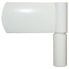 Vchodové dveře bílé 100 x 200 cm hliník a PVC 3157062
