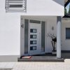 Vchodové dveře bílé 100 x 210 cm hliník a PVC 3157063
