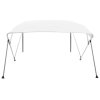 Bimini stříška se 4 oblouky bílá 243 x 180 x 137 cm 92367