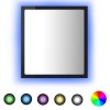 LED koupelnové zrcadlo černé vysoký lesk 40x8,5x37 cm akrylové 804914