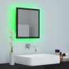 LED koupelnové zrcadlo černé vysoký lesk 40x8,5x37 cm akrylové 804914