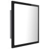 LED koupelnové zrcadlo černé vysoký lesk 40x8,5x37 cm akrylové 804914