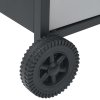 Plynový gril 4+1 hořáky černý a stříbrný ocel a nerezová ocel 310107