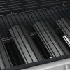 Plynový gril 4+1 hořáky černý a stříbrný ocel a nerezová ocel 310107
