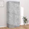 Šatní skříň betonově šedá 90 x 52 x 200 cm kompozitní dřevo 800634