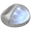 Zahradní nástěnné solární lampy LED 12 ks kulaté stříbrné 44473