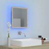 LED koupelnové zrcadlo dub sonoma 40 x 8,5 x 37 cm akrylové 804911