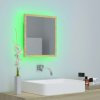 LED koupelnové zrcadlo dub sonoma 40 x 8,5 x 37 cm akrylové 804911