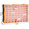 Organizér se 64 zásuvkami 52 x 16 x 37,5 cm 147579