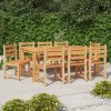 Zahradní židle 8 ks masivní teakové dřevo 3157176