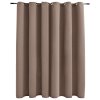 Zatemňovací závěs s kovovými kroužky taupe 290 x 245 cm 134437