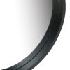Nástěnné zrcadlo s popruhem 50 cm černé 320367