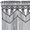 Macramé závěs antracitový 140 x 240 cm bavlna 323994