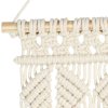 Nástěnný závěs macramé 40 x 80 cm bavlna 323997