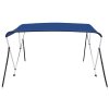 Bimini stříška se 3 oblouky modrá 183 x 180 x 137 cm 92365